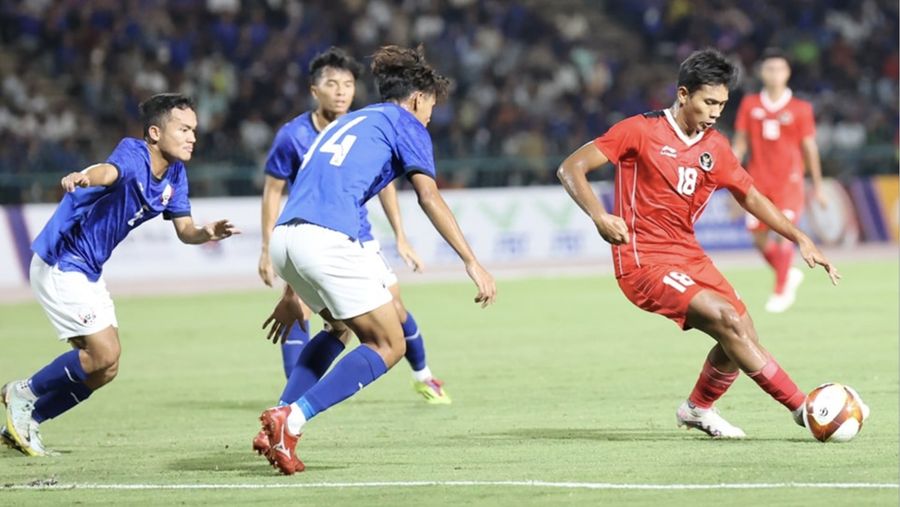 Timnas U-22 Indonesia kalahkan tuan rumah Kamboja U-22 dengan skor akhir 2-1. (Dok. PSSI)