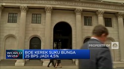 Video: Bank of England Kerek Suku Bunga 25 Bps Jadi 4,5%