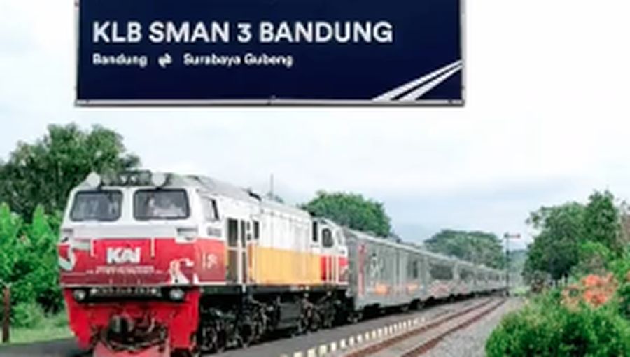 KLB SMA N 3 Bandung. (Tangakapan Layar TikTok/adanrailfans)