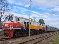 Penampakan Kereta KLB Bawa Rombongan Study Tour SMAN 3 BDG