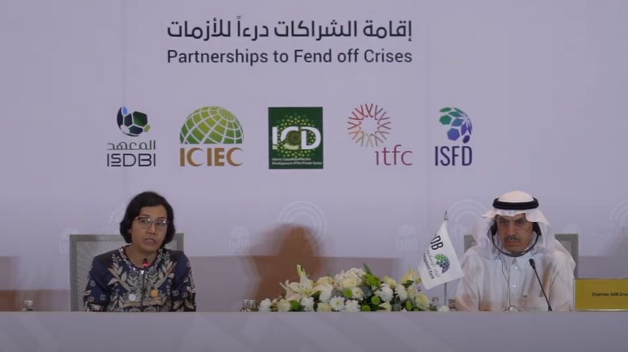Konferensi Pers - Indonesia Resmi Jadi Pemegang Saham Terbesar Ketiga di Islamic Development Bank. (Tangkapan Layar Youtube/Kemenkeu RI)