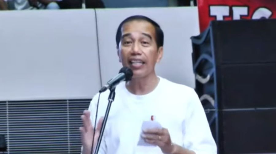 Pidato Politik Jokowi di Musra Indonesia di GBK Senayan. (Tangkapan Layar Youtube)