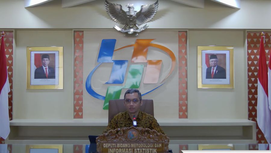 Deputi Bidang Metodologi dan Informasi Statistik BPS Imam Machdi. (Tangkapan Layar Youtube)