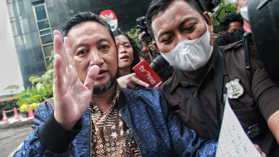 Kepala Bea-Cukai Makassar Andhi Pramono tiba di KPK, Jakarta, Selasa (14/3/2023). (Dok. Detikcom/Ari Saputra)