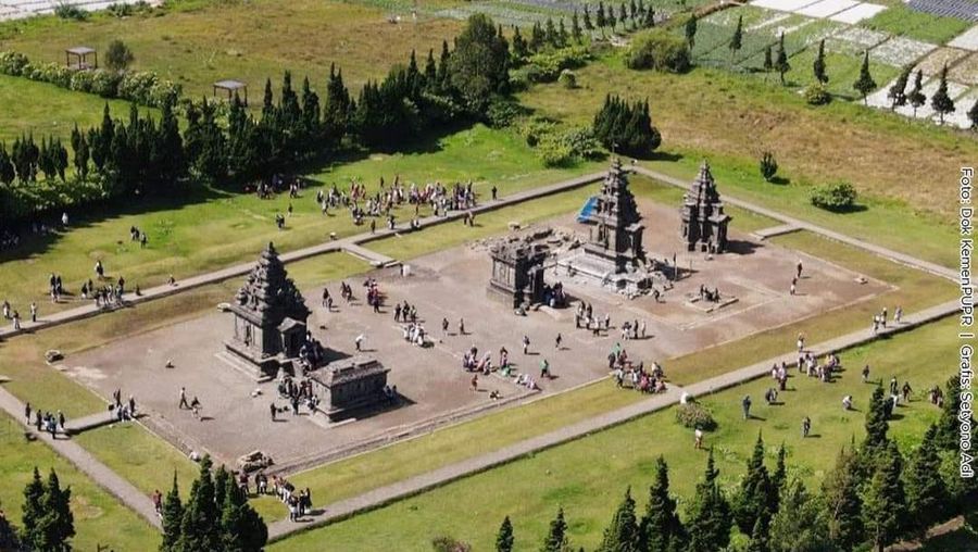Kementerian PUPR akan menata kawasan wisata Dataran Tinggi Dieng di Kab. Wonosobo dan Banjarnegara, ini desainnya. (Dok. Kementerian PUPR)