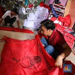 Jelang Kampanye 2024, Kaos-Bendera Partai Mulai Banjir Order