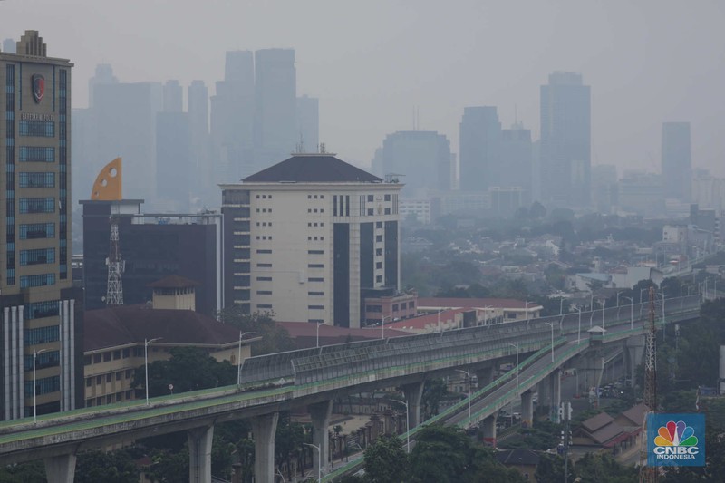 Polusi Udara Jakarta (CNBC Indonesia/Tri Susilo)