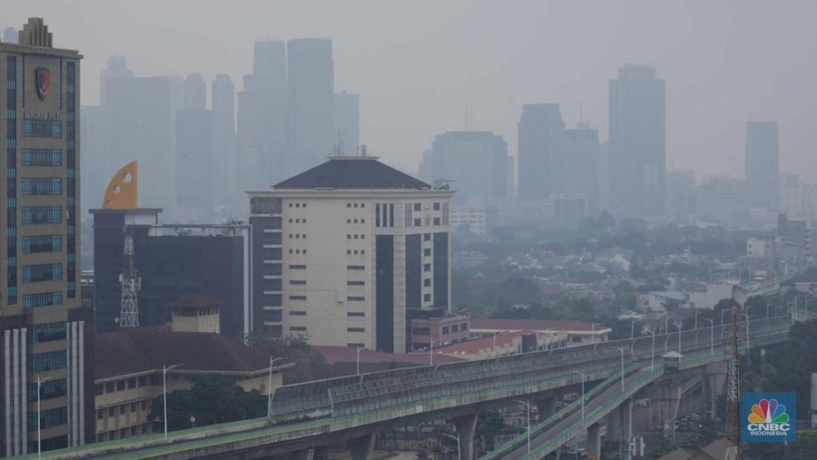 Polusi Udara Jakarta (CNBC Indonesia/Tri Susilo)