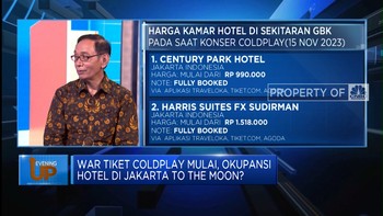 Coldplay Gelar Konser, Okupansi Hotel di Jakarta To The Moon?