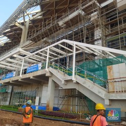 Pertama Kali, Begini Penampakan Stasiun KA Cepat dari Dekat