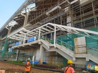 Pertama Kali, Begini Penampakan Stasiun KA Cepat dari Dekat