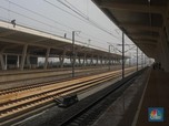 Nyaris Rampung, Begini Penampakan Stasiun KA Cepat Karawang
