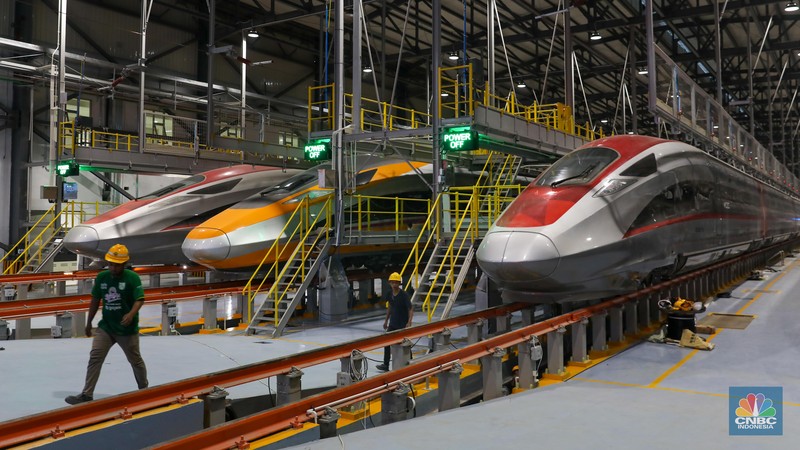 Kecepatan maksimal Kereta Cepat CIT yang dinaiki Luhut. (CNBC Indonesia/Wiji Nurhayat)