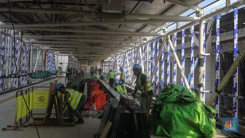 Stasiun KA Cepat Halim. (CNBC Indonesia/Faisal Rahman)