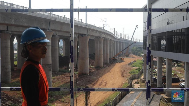 Stasiun KA Cepat Halim. (CNBC Indonesia/Faisal Rahman)