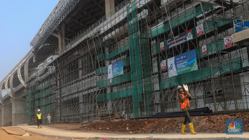 Stasiun KA Cepat Halim. (CNBC Indonesia/Faisal Rahman)
