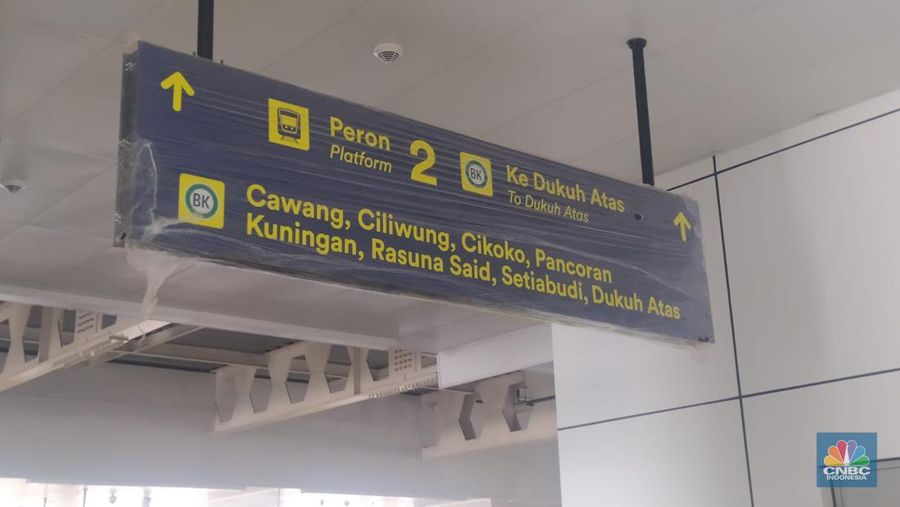 Stasiun KA Cepat Halim. (CNBC Indonesia/Martya Rizki)