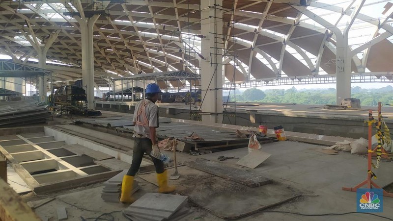 Stasiun KA Cepat Halim. (CNBC Indonesia/Faisal Rahman)