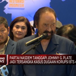 Johnny Plate Tersangka Korupsi BTS, Ini Tanggapan Surya Paloh