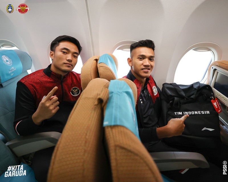 Tim U-22 Indonesia telah tiba di Bandar Udara Internasional Phnom Penh dan bersiap untuk kembali ke tanah air membawa medali emas. (Dok. Twitter @PSSI)