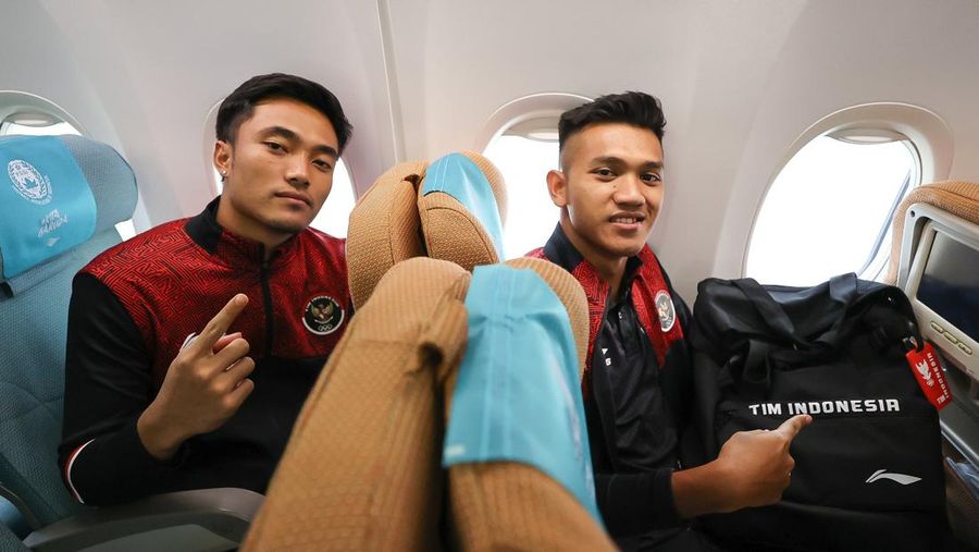 Tim U-22 Indonesia telah tiba di Bandar Udara Internasional Phnom Penh dan bersiap untuk kembali ke tanah air membawa medali emas. (Dok. Twitter @PSSI)