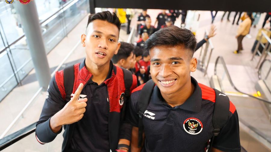 Tim U-22 Indonesia telah tiba di Bandar Udara Internasional Phnom Penh dan bersiap untuk kembali ke tanah air membawa medali emas. (Dok. Twitter @PSSI)