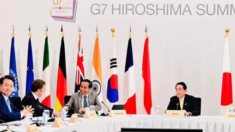 Presiden RI Joko Widodo di g7 Hiroshima Summit. (Instagram)