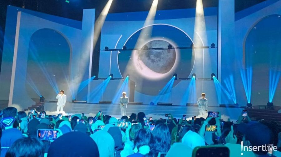 Super Junior K.R.Y Buka Road To Allo Bank Festival dengan Meriah. (Nadiyas Utami Pratiwi/InsertLive)