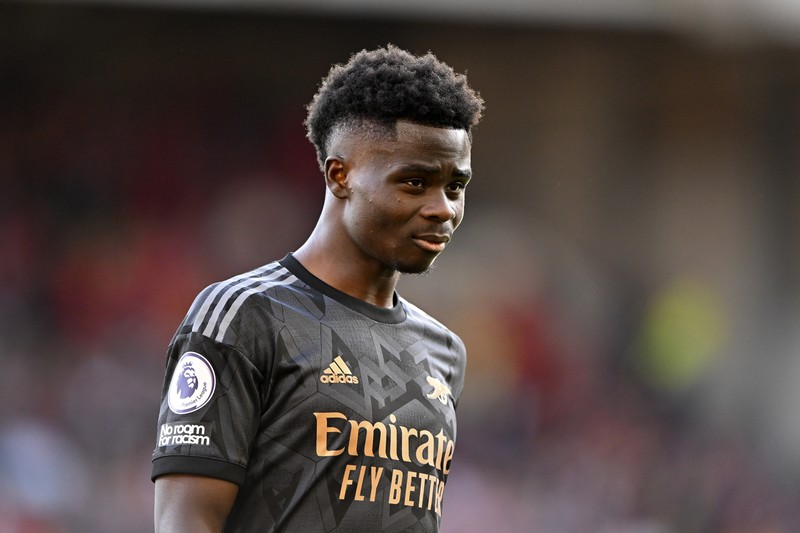 Eddie Nketiah dari Arsenal terlihat sedih menyusul kekalahan tim selama pertandingan Liga Premier antara Nottingham Forest dan Arsenal FC di City Ground pada 20 Mei 2023 di Nottingham, Inggris. Eddie Nketiah dari Arsenal terlihat sedih menyusul kekalahan tim selama pertandingan Liga Premier antara Nottingham Forest dan Arsenal FC di City Ground pada 20 Mei 2023 di Nottingham, Inggris. (Clive Mason/Getty Images)