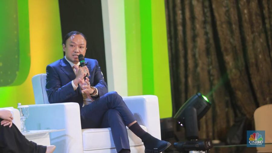 Direktur Utama PT Bayan Resources Tbk, Alexander Ery Wibowo dalam Green Economic Forum 2023 di Kempinski Hotel, Jakarta pada (22/5/2023) mengusung tema 