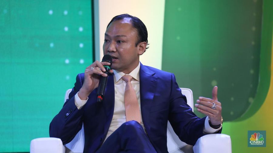 Direktur Utama PT Bayan Resources Tbk, Alexander Ery Wibowo dalam Green Economic Forum 2023 di Kempinski Hotel, Jakarta pada (22/5/2023) mengusung tema 