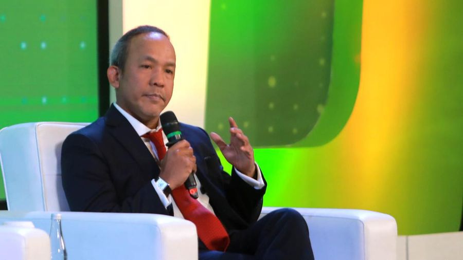 Executive Director Institutional Banking Group Bank DBS Indonesia, Heru Hatman dalam Green Economic Forum 2023 di Kempinski Hotel, Jakarta pada (22/5/2023) mengusung tema 