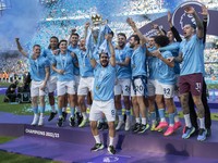 Potret Euforia Manchester City Sah Jadi Juara Liga Inggris!