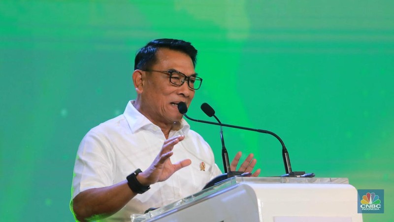 Ketua Umum Periklindo / Kepala Staf Kepresidenan RI, Moeldoko Sebagai pembicara kunci dalam Green Economic Forum 2023 di Kempinski Hotel, Jakarta pada (22/5/2023) mengusung tema 