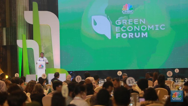 Ketua Umum Periklindo / Kepala Staf Kepresidenan RI, Moeldoko Sebagai pembicara kunci dalam Green Economic Forum 2023 di Kempinski Hotel, Jakarta pada (22/5/2023) mengusung tema 