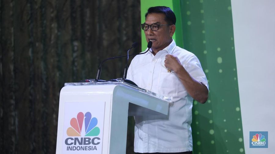 Ketua Umum Periklindo / Kepala Staf Kepresidenan RI, Moeldoko Sebagai pembicara kunci dalam Green Economic Forum 2023 di Kempinski Hotel, Jakarta pada (22/5/2023) mengusung tema