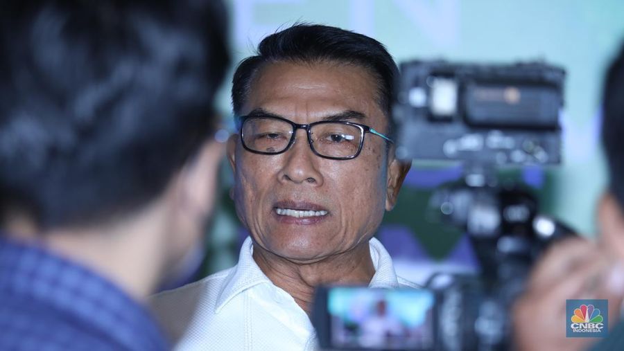 Ketua Umum Periklindo / Kepala Staf Kepresidenan RI, Moeldoko Sebagai saat menghadiri Green Economic Forum 2023 di Kempinski Hotel, Jakarta pada (22/5/2023) mengusung tema