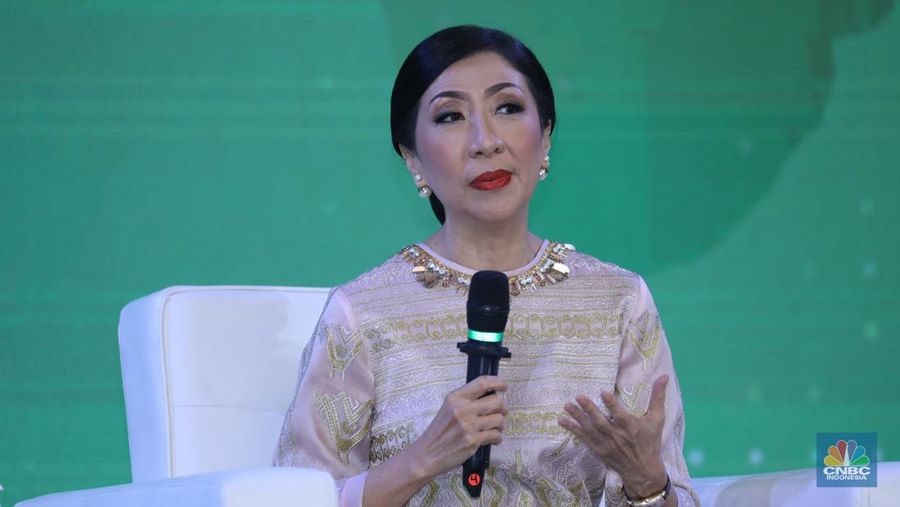 Managing Director & Chief Financial Officer PT BCA Tbk, Vera Eve Lim dalam Green Economic Forum 2023 di Kempinski Hotel, Jakarta pada (22/5/2023) mengusung tema 