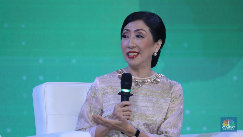 Dialog Panel sesi kedua dalam Green Economic Forum 2023 di Kempinski Hotel, Jakarta pada (22/5/2023) mengusung tema 