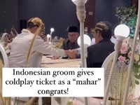 Tiket Konser Coldplay Jadi Mas Kawin Pernikahan Pasangan Ini
