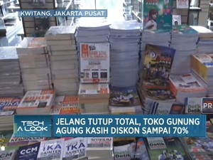 Jelang Tutup Total, Toko Gunung Agung Kasih Diskon