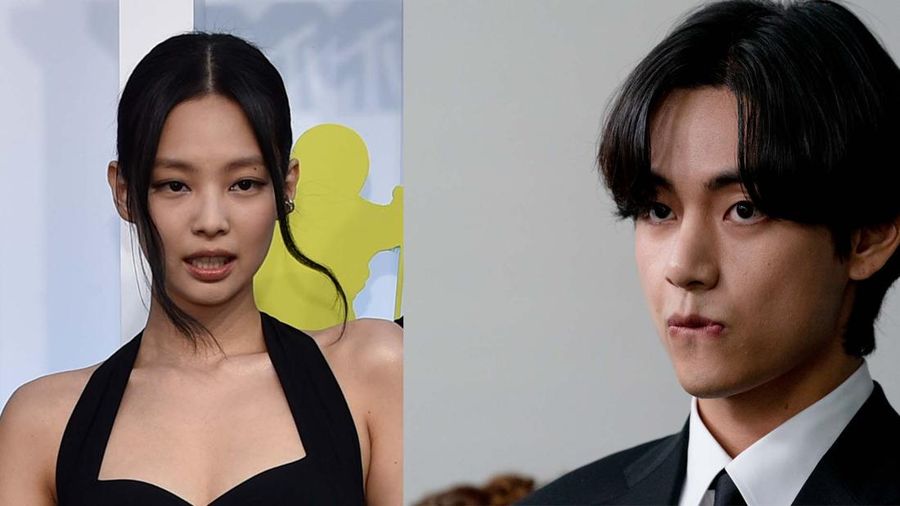 Jennie Blackpink dengan V BTS