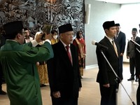 Mahfud MD Resmi Lantik 4 Pejabat Kominfo, 2 Diberhentikan