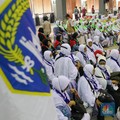 Ratusan Jemaah Haji Padati Embarkasi Asrama Haji Pondok Gede