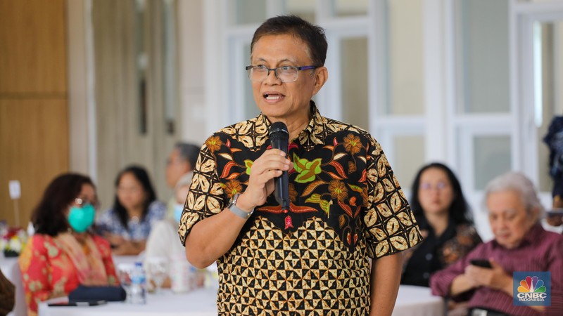 Ketua Dewan Pembina Yayasan Wakaf Paramadina Dr. (HC) Drs. H.M. Jusuf Kalla menekan tombol dimulainya pembangunan Gedung A Universitas Paramadina Kampus Cipayung, Jakarta Timur, Selasa (23/5/2023). (CNBC Indonesia/Faisal Rahman) Ketua Dewan Pembina Yayasan Wakaf Paramadina Dr. (HC) Drs. H.M. Jusuf Kalla menekan tombol dimulainya pembangunan Gedung A Universitas Paramadina Kampus Cipayung, Jakarta Timur, Selasa (23/5/2023). (CNBC Indonesia/Faisal Rahman)