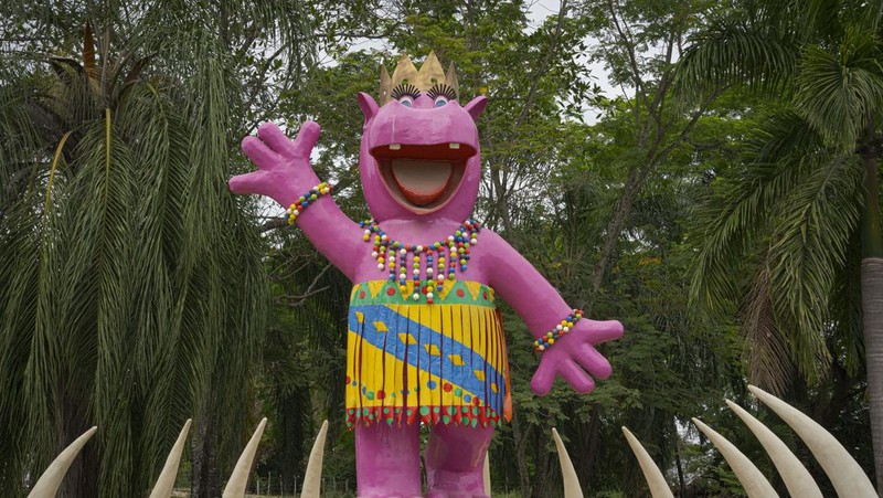 Rumah gembong narkoba terkaya dunia disulap jadi taman bermain. (AFP via Getty Images)