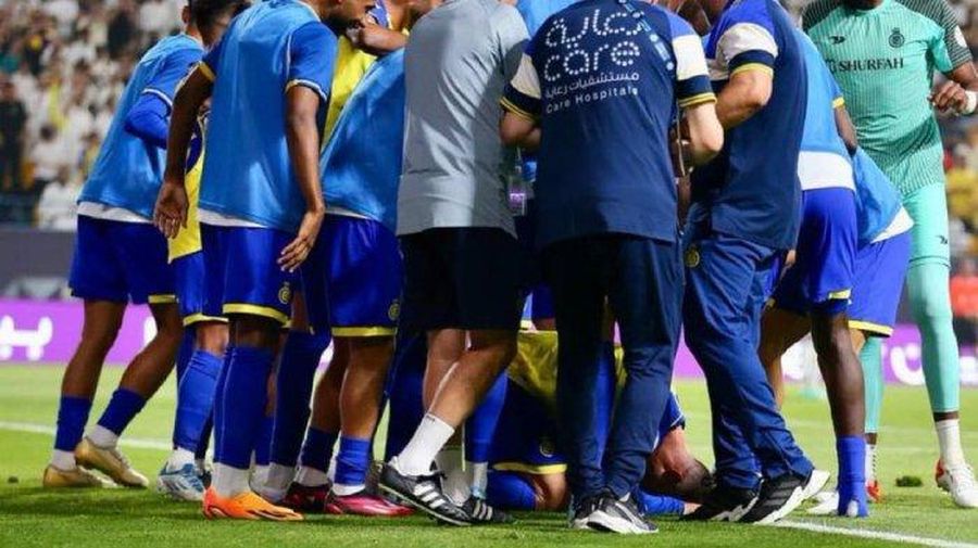 Cristiano Ronaldo pertama kali sujud syukur setelah mencetak gol. (Tangkapan layar @Twitter/ZyadKurd)
