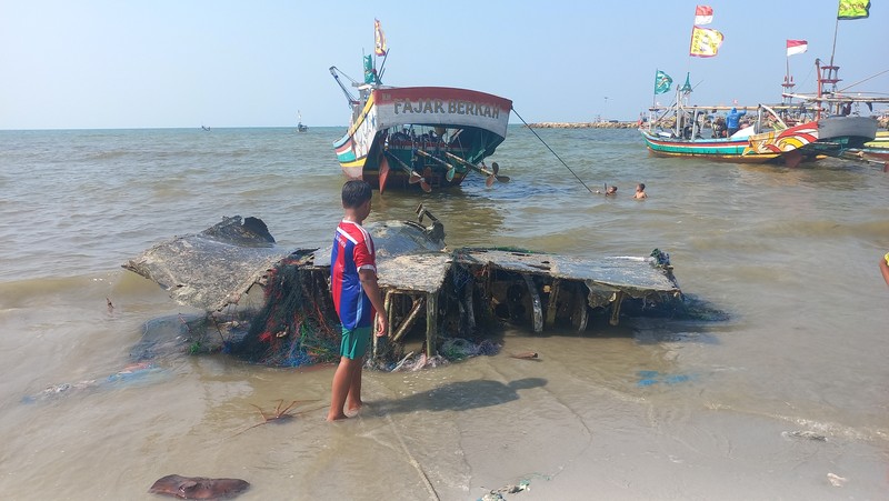 Ditemukan bangkai pesawat tempur di lamongan. (Dok. Detikcom/Eko Sudjarwo)