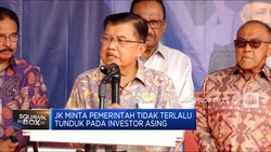 JK Minta Pemerintah Tidak Terlalu Tunduk Pada Investor Asing