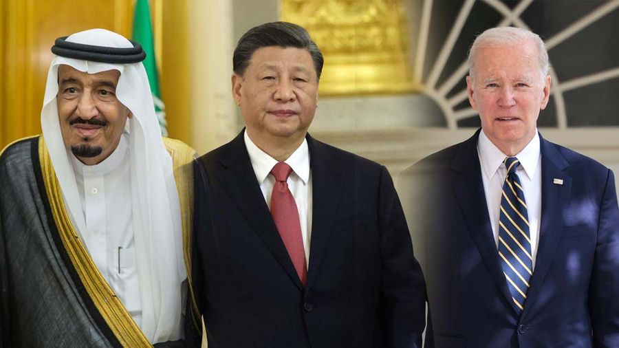 Kolase Raja Salman, Xi Jinping, Joe Biden. (Dok. Getty Images/Pool)